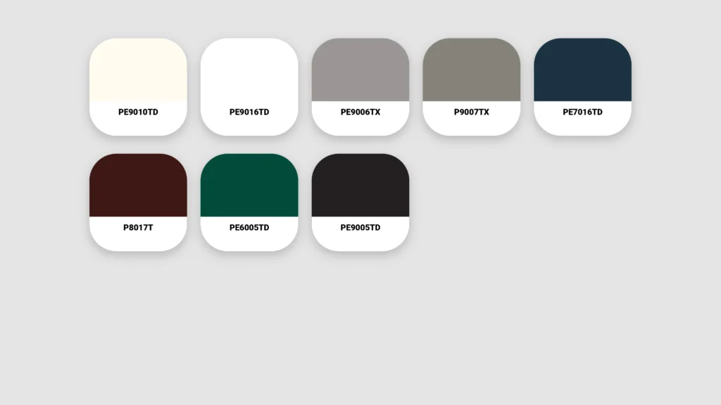Casement Colour Range – Group 1 – Standard Colours
